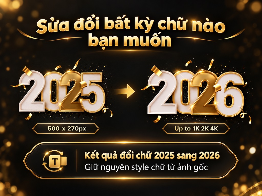 Thay chữ trong ảnh
